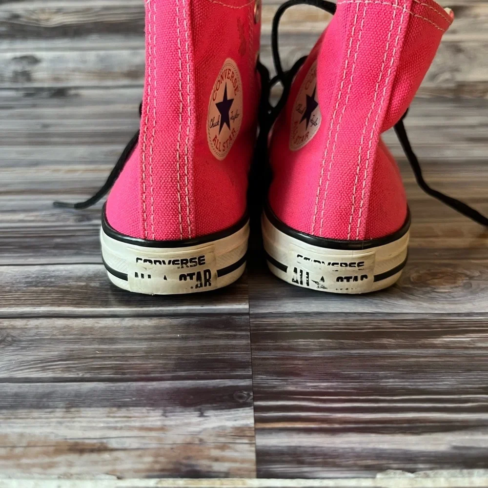 Converse Allstar kids pink high top sneakers